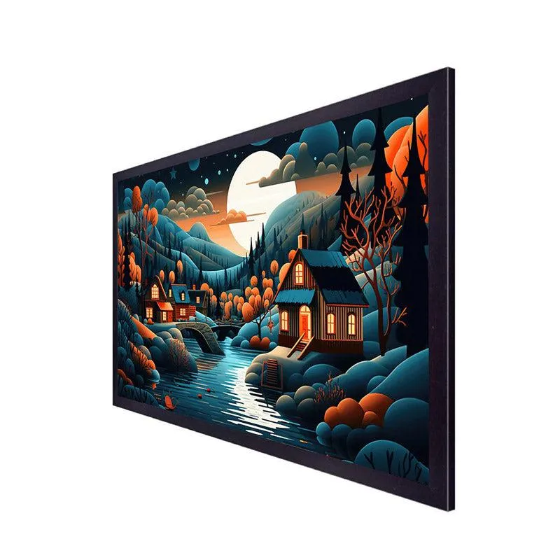 The Cloud Land Wall Painting With Frame media 6