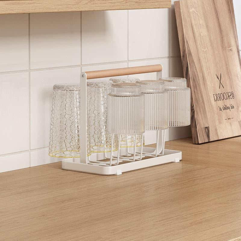 Sip Stack Carbon Steel Glass Drying Rack with Handle media 3