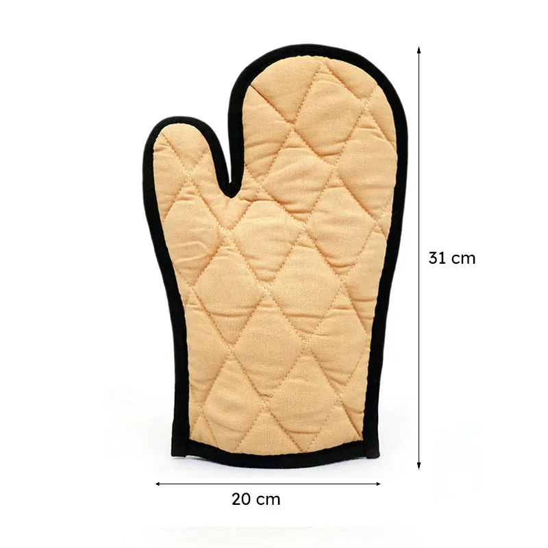 Swayam Teplo Kitchen Gloves (Beige & Black) - Set Of Two media 9