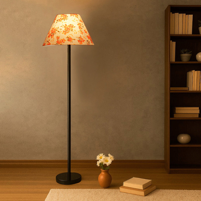 Fleur Cone Rodin Floor Lamp - Orange