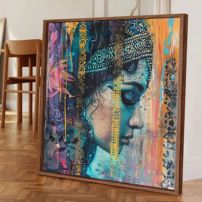 Melancholy Of Colour Canvas Wall Art With Frame media 3