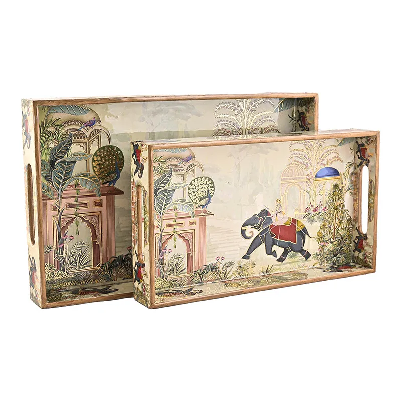 Hastina Wood Serving Tray - Set Of Two media 8