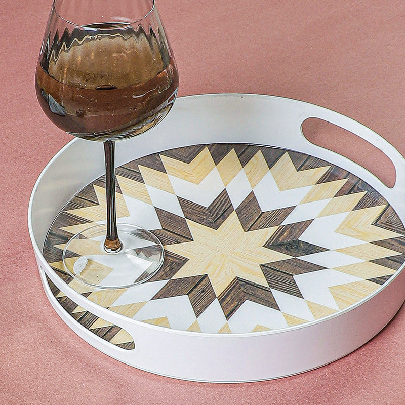 Chromo Cut Round Serving Tray media 3