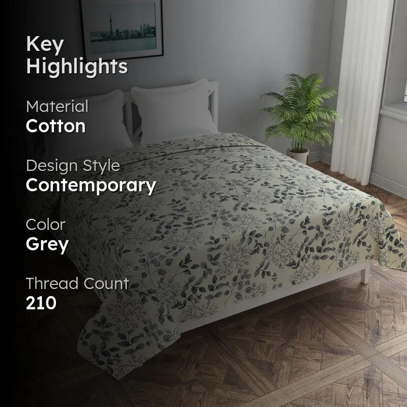 Mist of Leaves Cotton Duvet Cover - 210 TC media 2