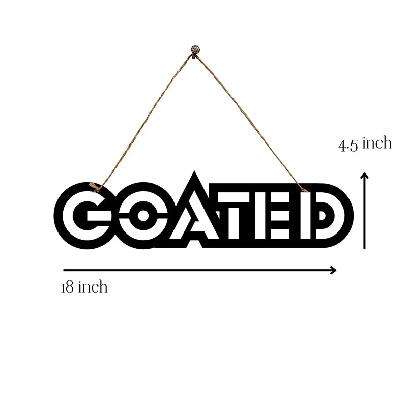 Goated Mild Steel Wall Accent media 5