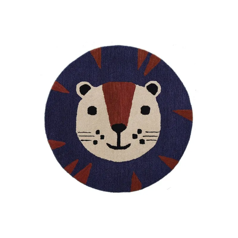 Pride King Wool Carpet - Beige,Blue media 1