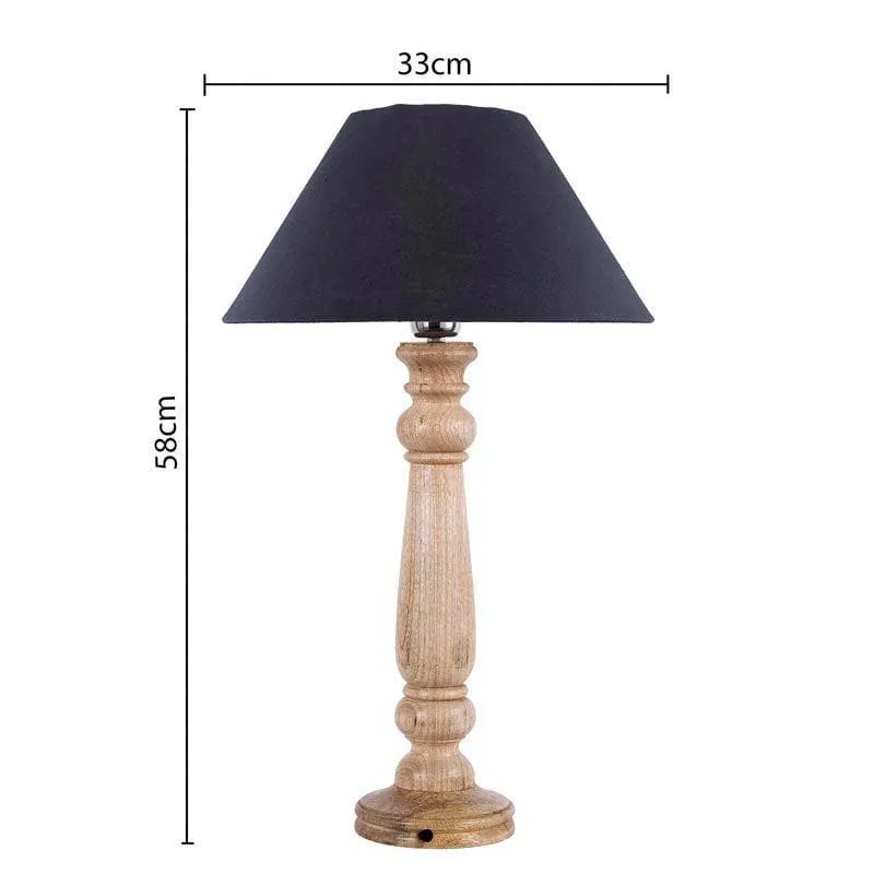 Blissful Beam Fabric Table Lamp - Brown,Black media 5