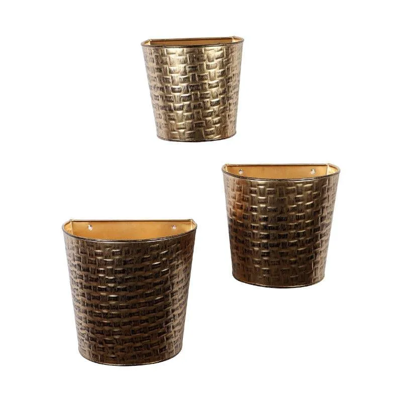 Virika Vasa Planter (Gold) - Set Of Three media 4