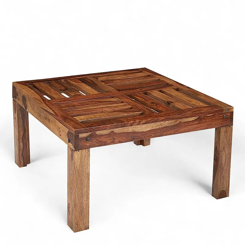 Nervon Sheesham Wooden Center Table - Brown media 4