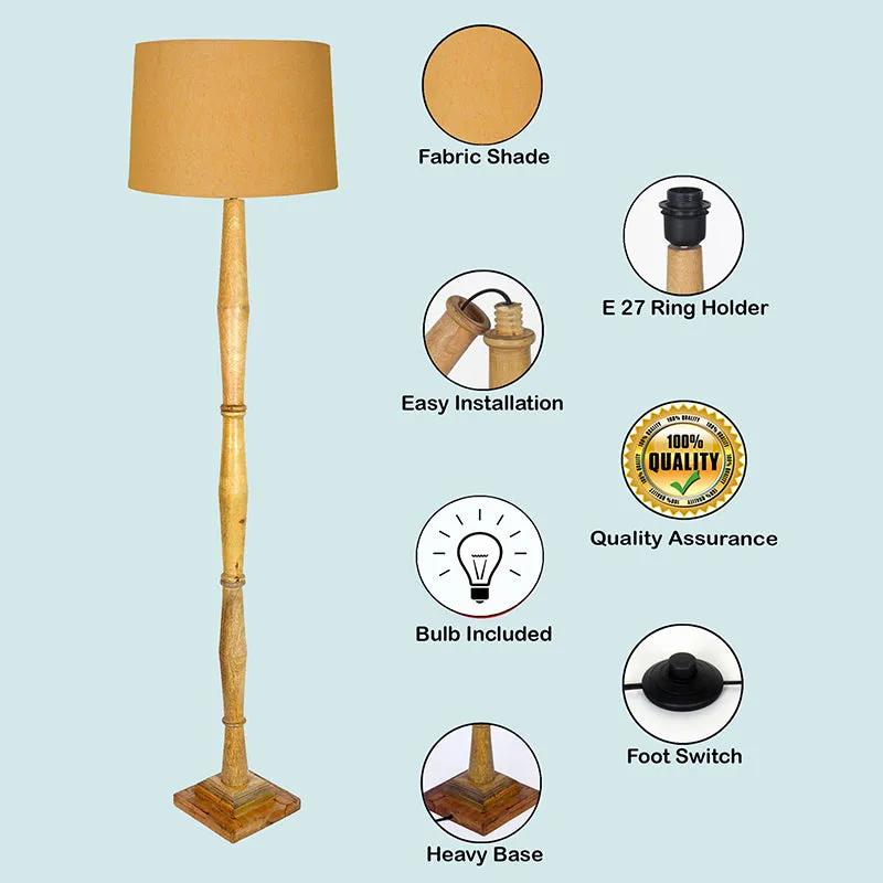 Elfin Bamboo Floor Lamp - Yellow media 4