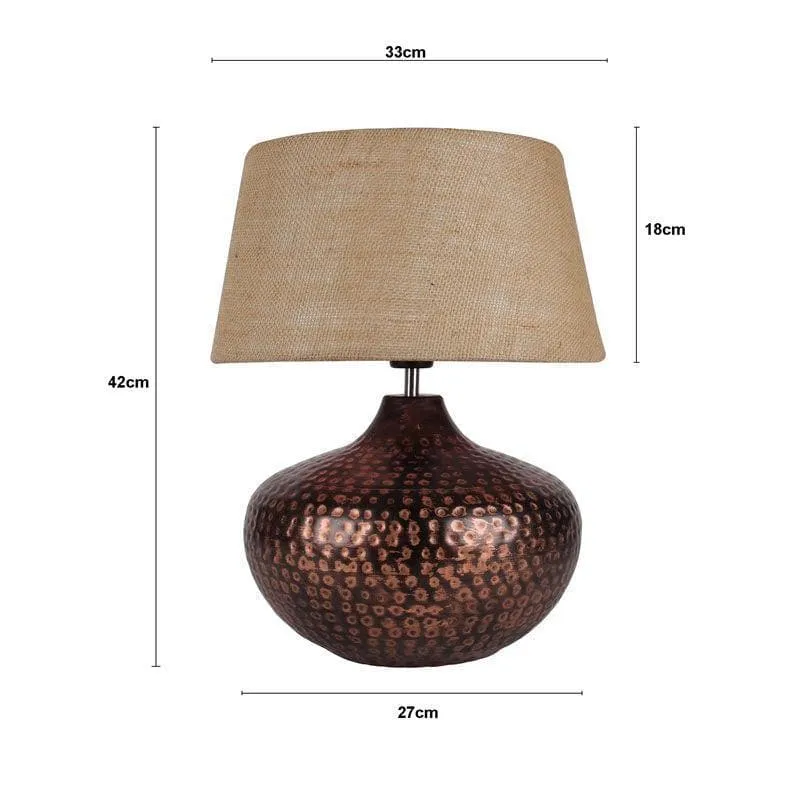 Arohana Fabric Table Lamp - Beige media 6