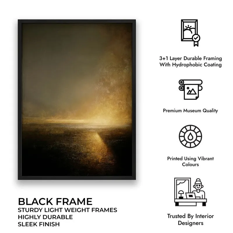 Glow Beyond the Dark Archival Paper Wall Painting With Black Frame media 7