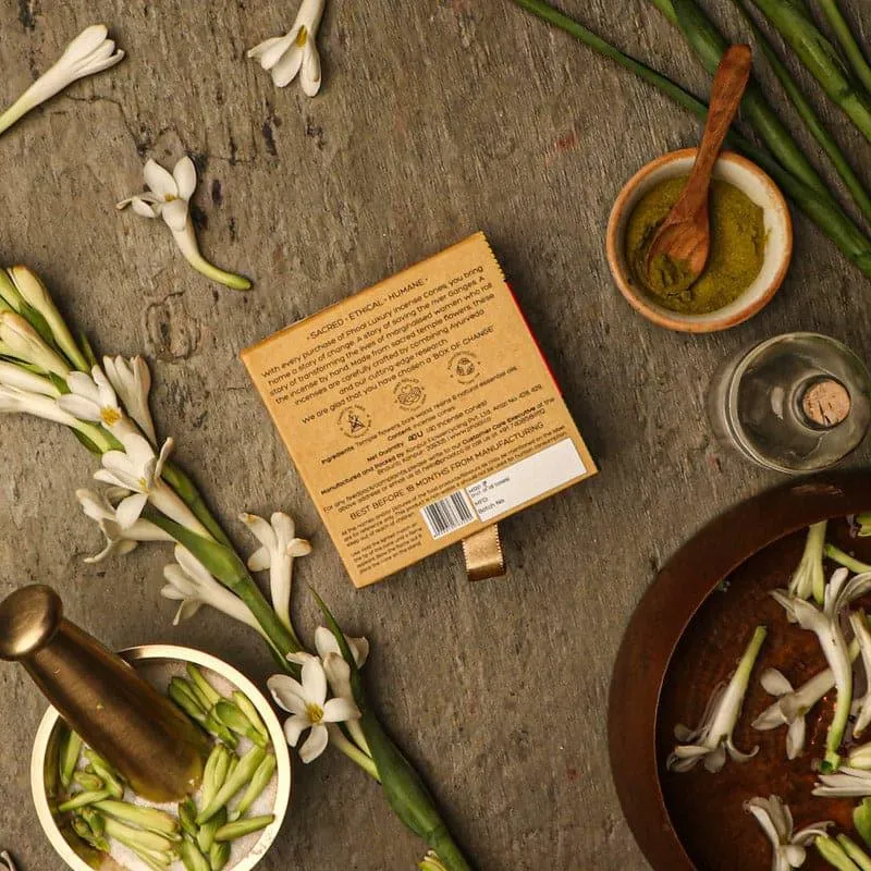Phool Natural Incense Cones (Tuberose) - Set Of Forty media 3