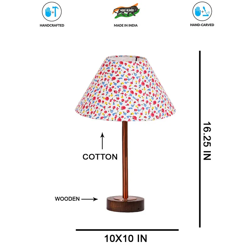 Lushora Cone Rodin Wooden Table Lamp - Multicolor media 7