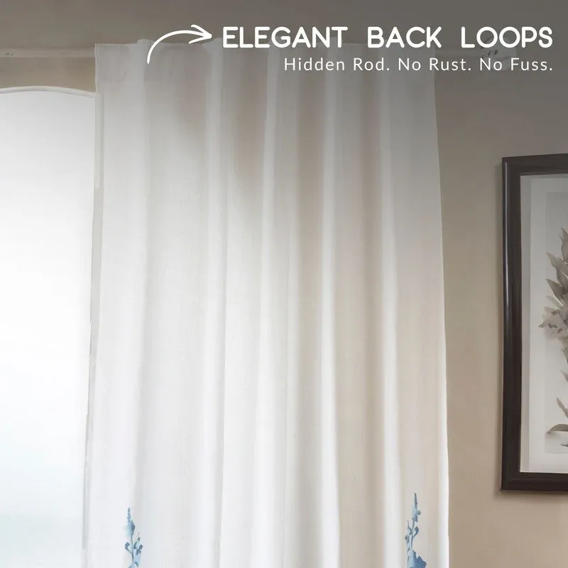 Tranquebar Home Floral Serenade Cotton Curtains - Set Of Two media 6