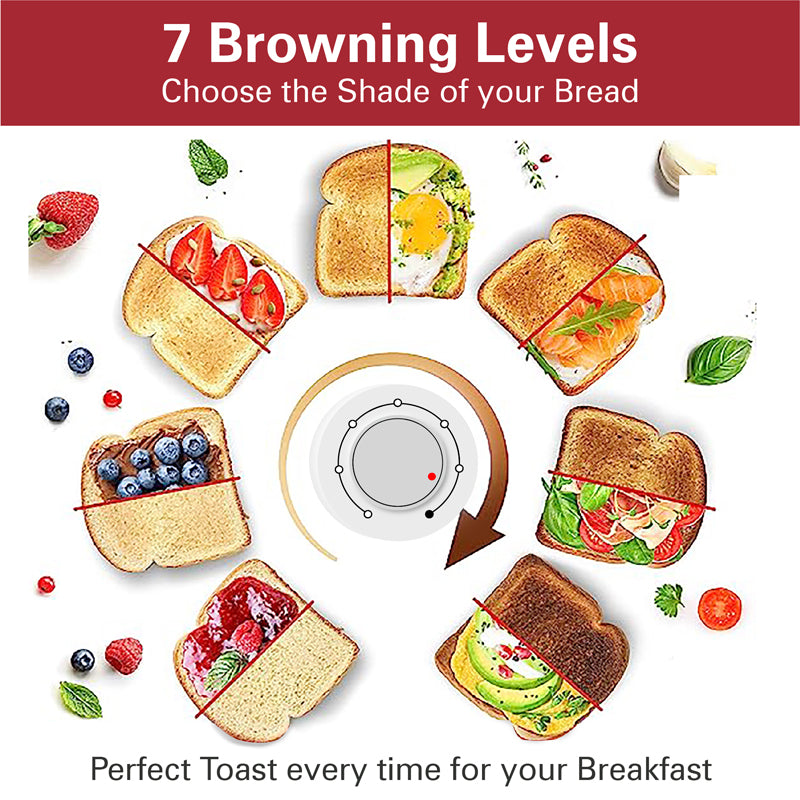 Hamilton Beach Wide Slot Toaster (Silver) - 925 W media 7