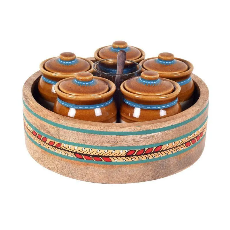 Krithik Storage Jar With Tray (185 ml) - Six Piece Set media 3