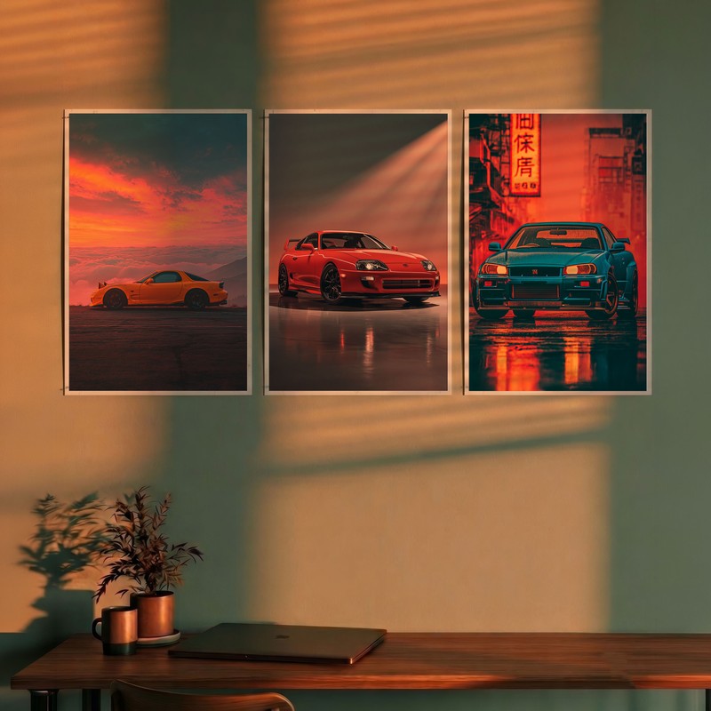Track Mirage Cars Polymer Wall Poster