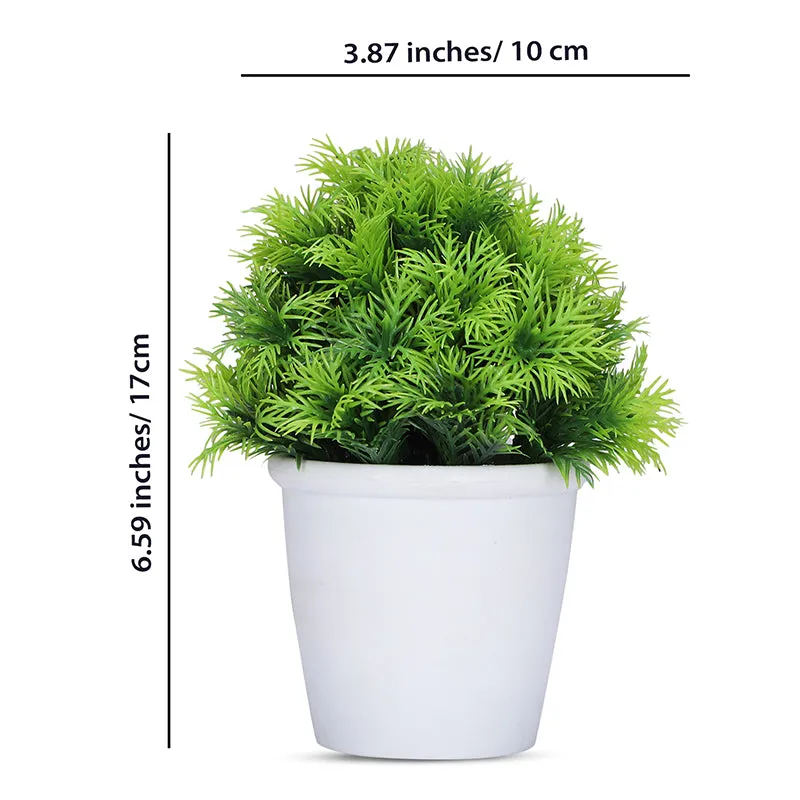 Aalto Artificial Plant With Black Plastic Pot (Green & Purple) - Set Of Two media 6