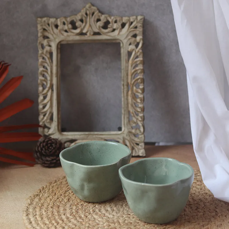 Oneira Ceramic Snack Bowl (Green) - 300 mL media 3