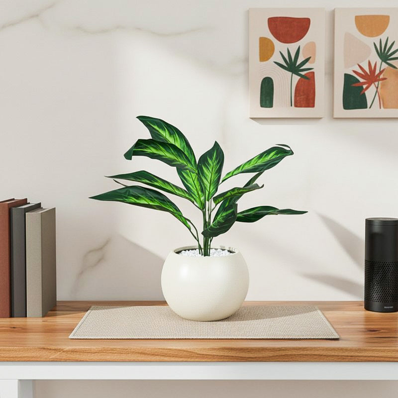 Fernette Artificial Plant With Black Plastic Pot - 1.6 Feet