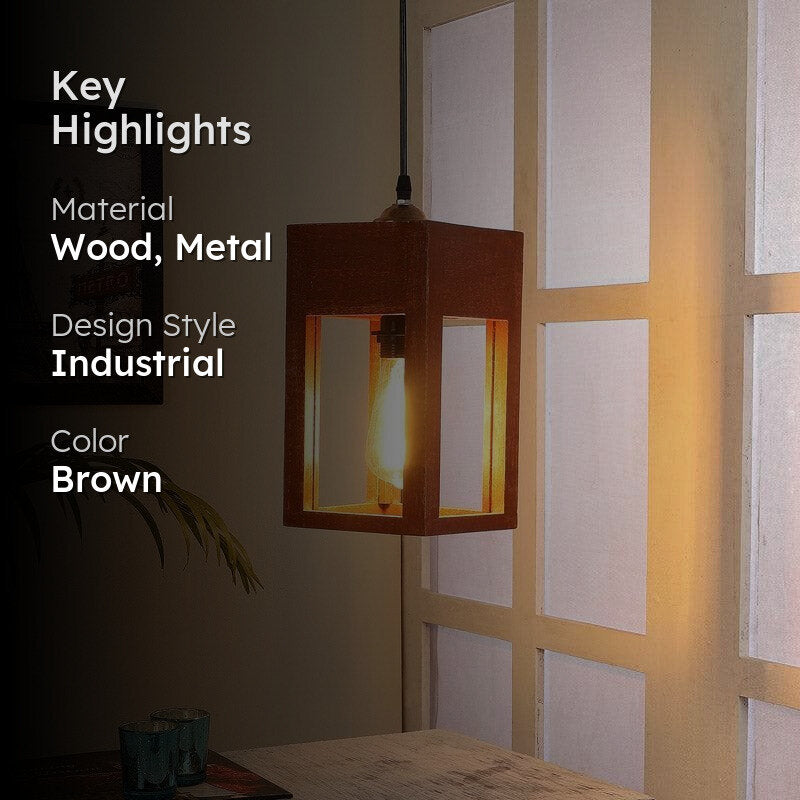 Ismera Wooden Ceiling Lamp media 2