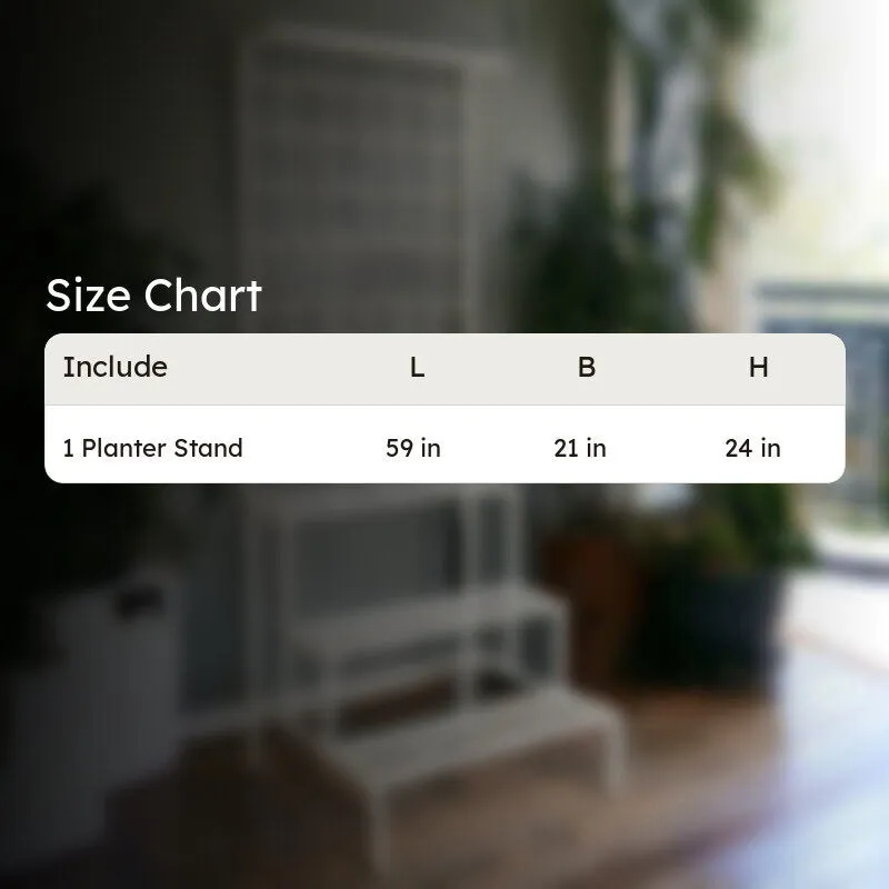 Vetro Planter Stand - White media 6