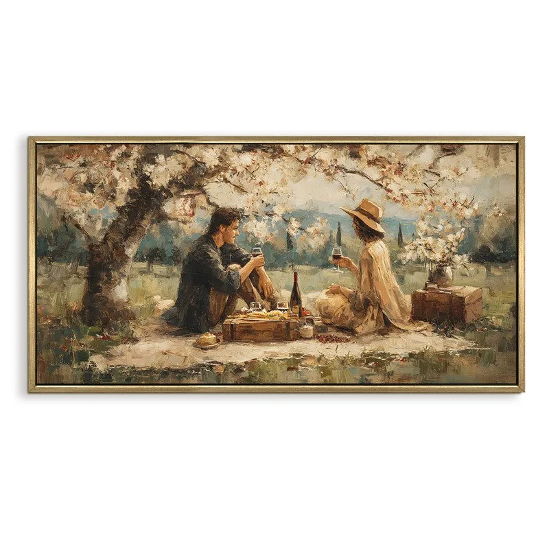Petal Rain Canvas Wall Painting With Frame media 3