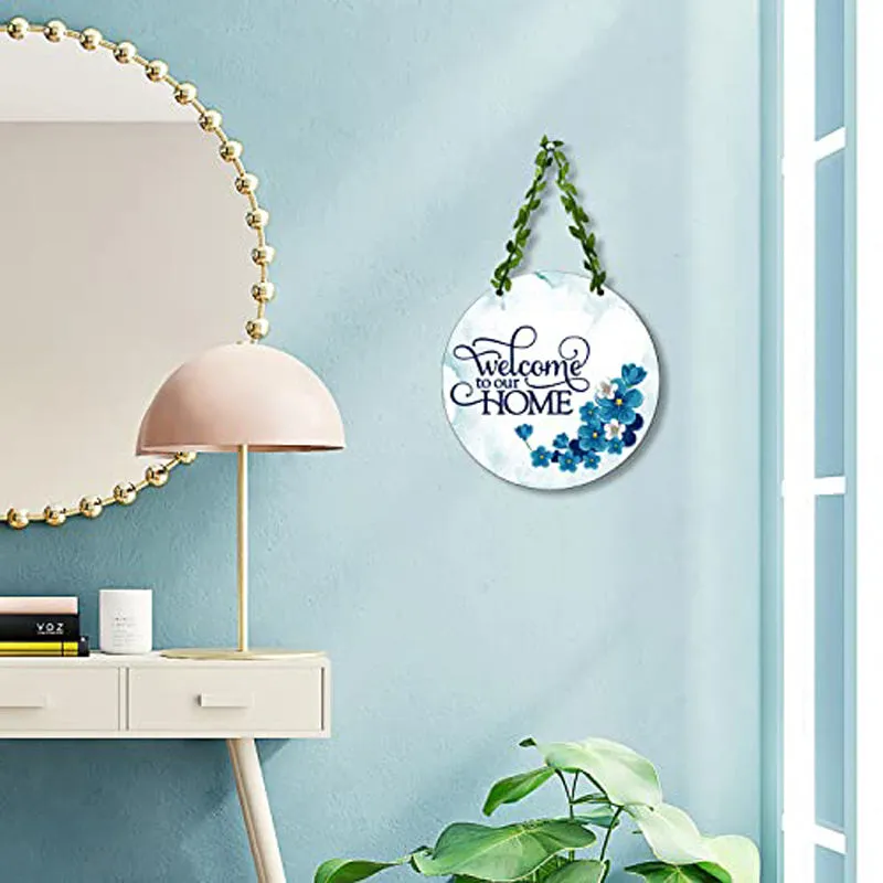 Welcome Home I Polyester & MDF Wall Hanging media 1