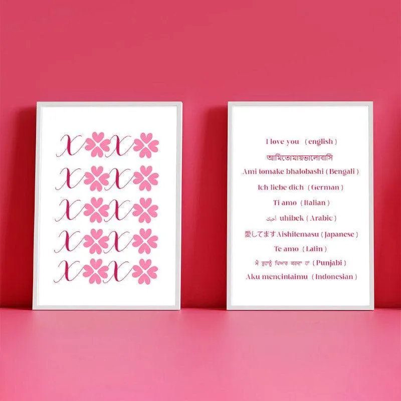 XOXO Paper Wall Art - Set Of Two media 1