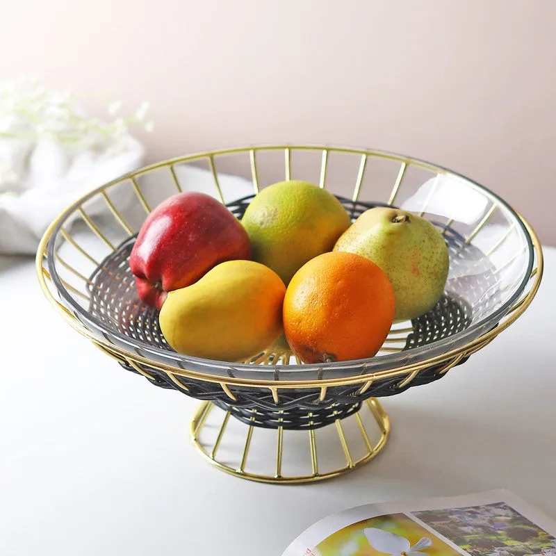 Elowen Regent Large Fruit Bowls - Gold media 1