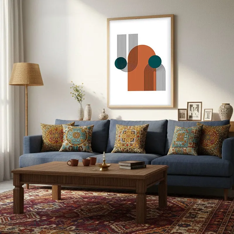 Zenith Canvas Wall Painting With Brown Frame media 5