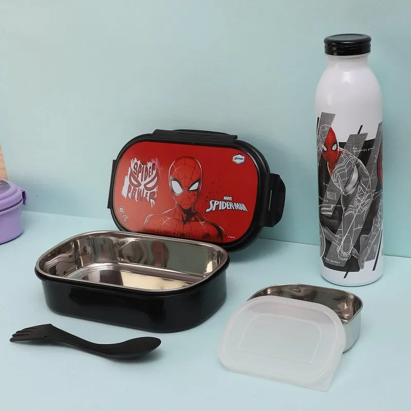 Spidey Wall Crawler Lunch Box 700 ML With 600 ML Water Bottle - Two Piece Set media 5