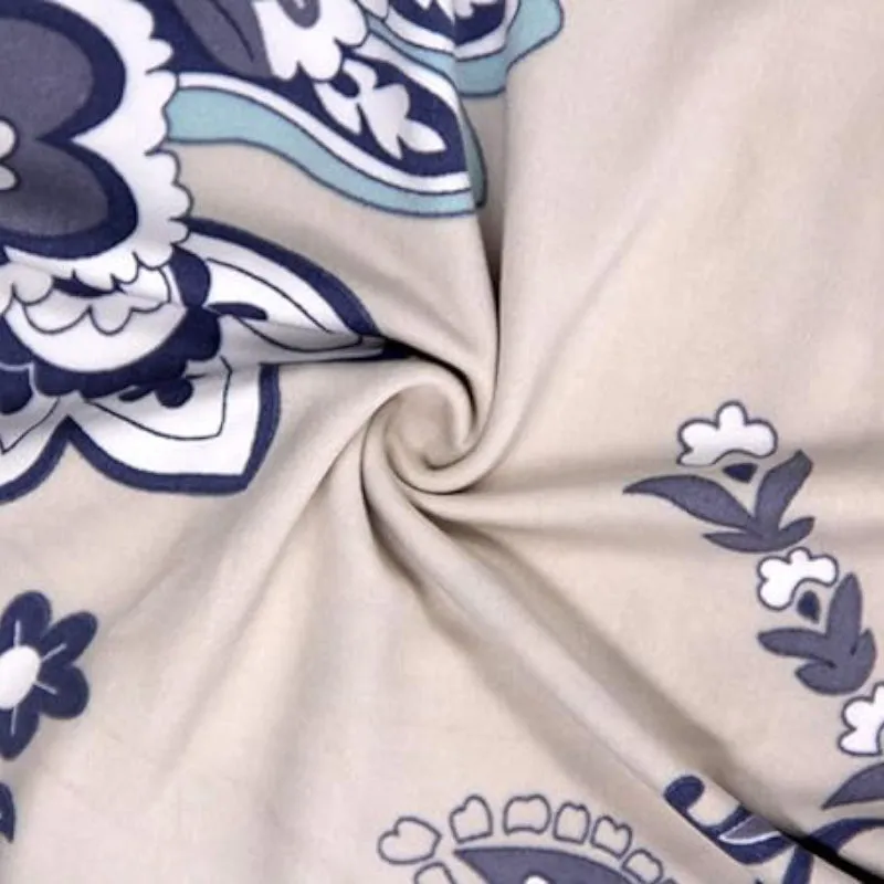 Mila Floral Chair Cover - Blue & White media 4