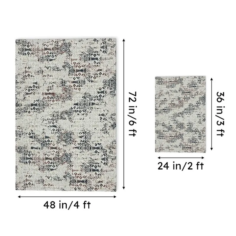 Urban Space Distress Chenille Carpet - Grey media 8