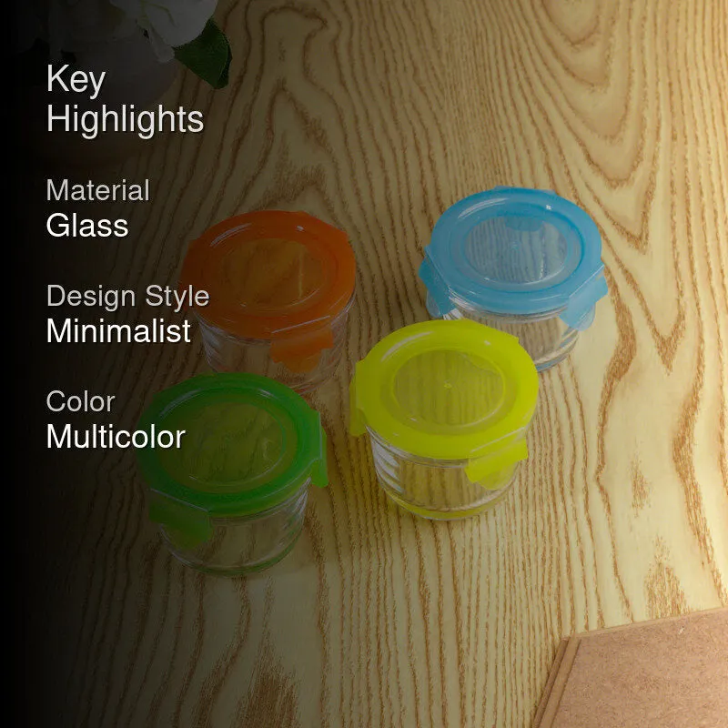 Tintin Mini Glass Containers(120 mL Each) - Set Of Four media 2