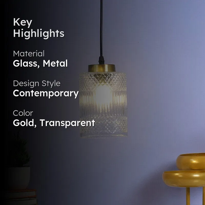 Elvion Pendant Glass Ceiling Lamp media 2