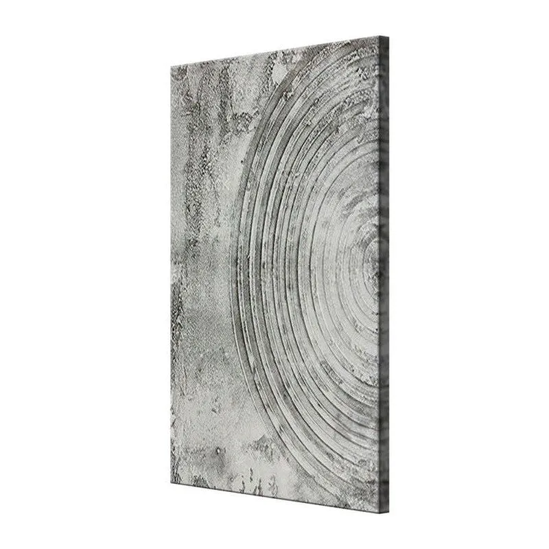 Black and White Circular Wall Painting media 5