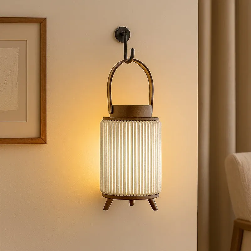 ThreadLuxe Bamboo Tea Light Candle Holder - Beige media 4