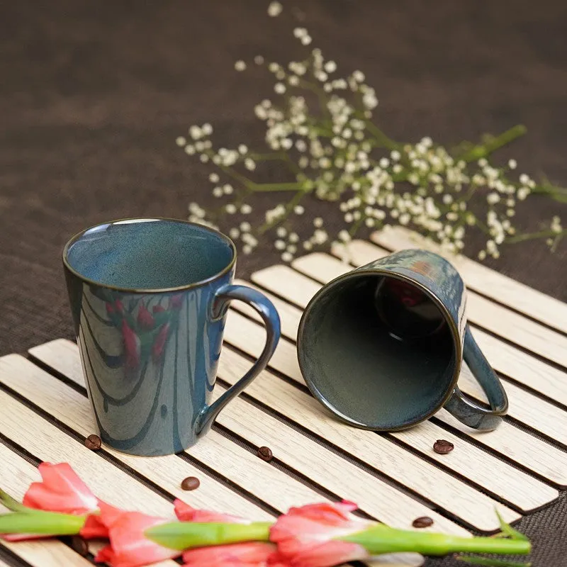 Elegant Ceramic Coffee Mug (300 mL Each) - Set Of Two media 1