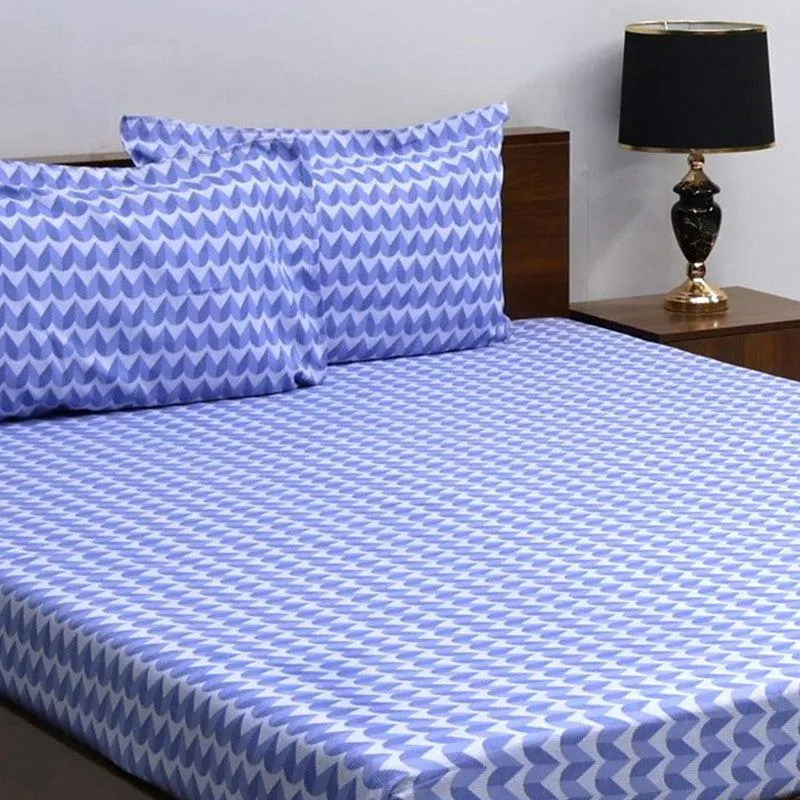 Januja Zig Zag Microfiber Bedsheet - 110 GSM media 4