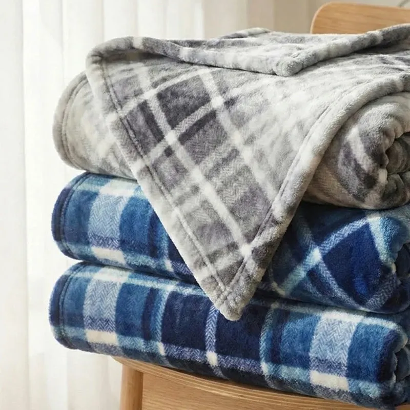 SCOTT light weight Cloudy Mink Blanket - Grey media 6