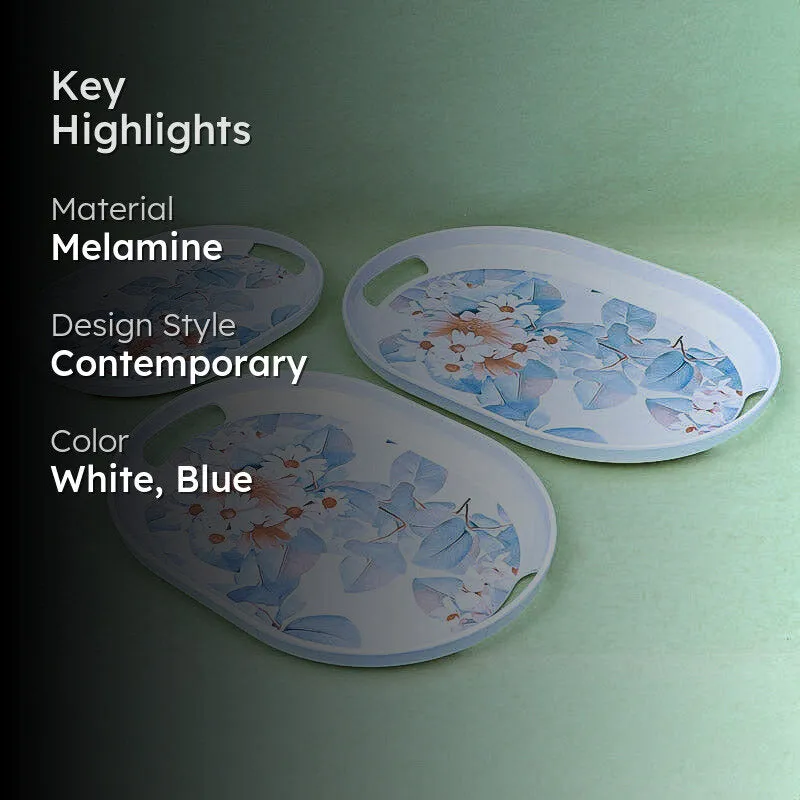 Daisy Dream Serving Tray - Set Of Three media 2