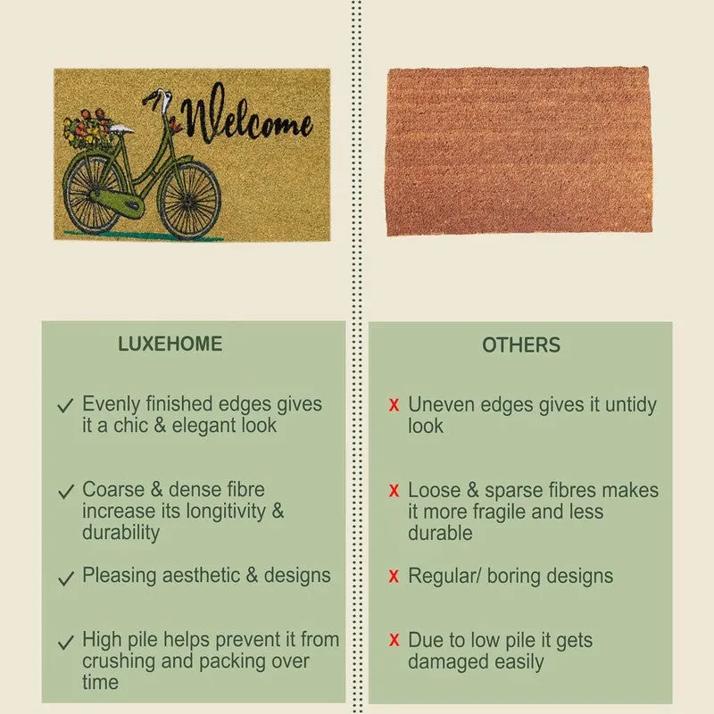 Cycle Bloom Coir Door Mats - Brown media 7