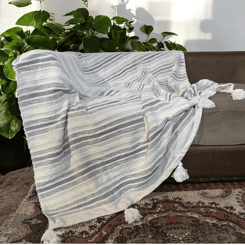 Wave Loom Tufted Throw media 1