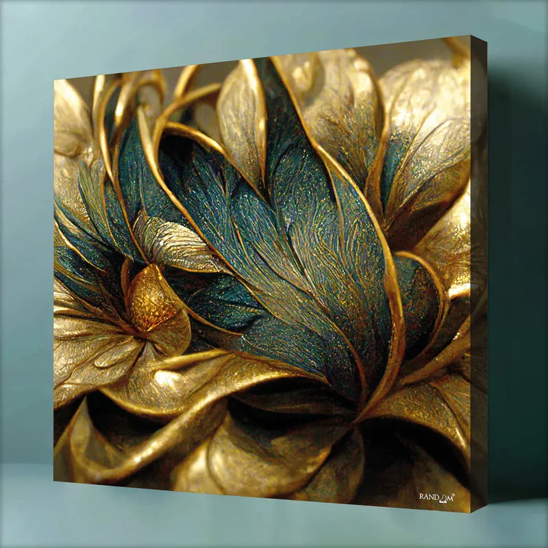 Auric Botanic I Wall Painting media 5