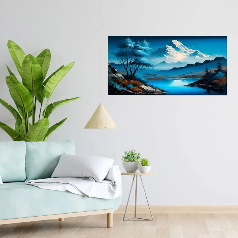 Pheme Ethereal Mountains Canvas Wall Painting media 3