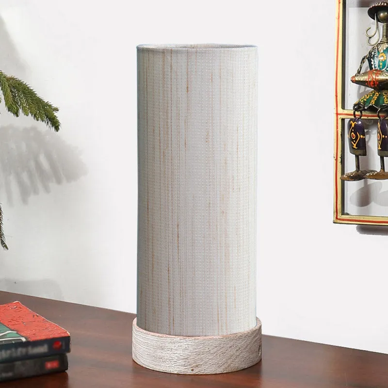 Ocra Tower Wooden Table Lamp - Grey media 3