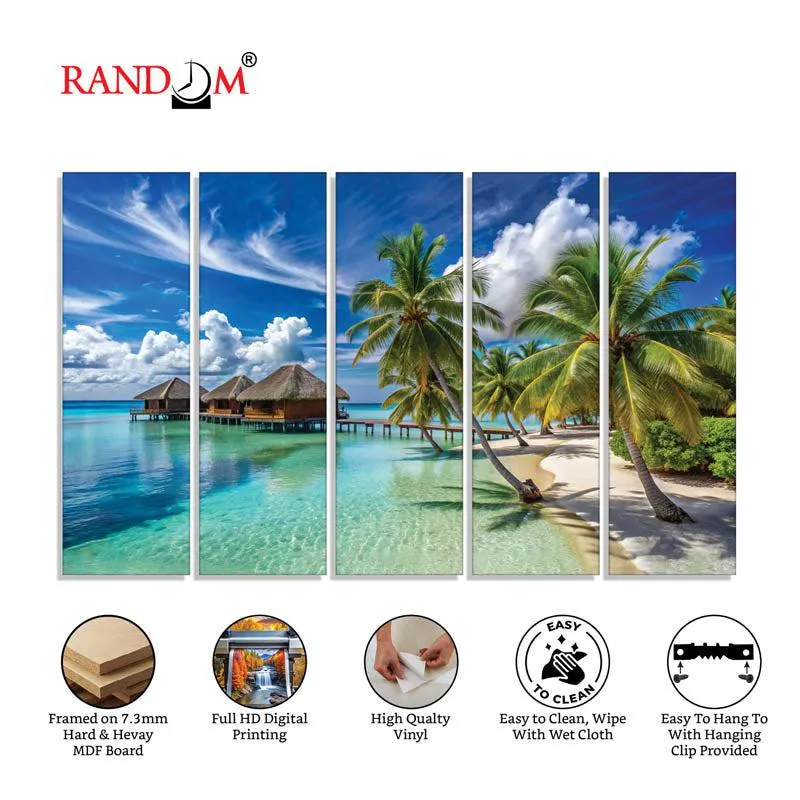 Mauritius Wall Painting - Set Of Five media 6