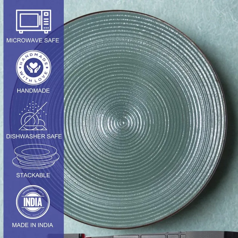 Ceramic Dinner Plates (Sage Green) - Set of Four media 5